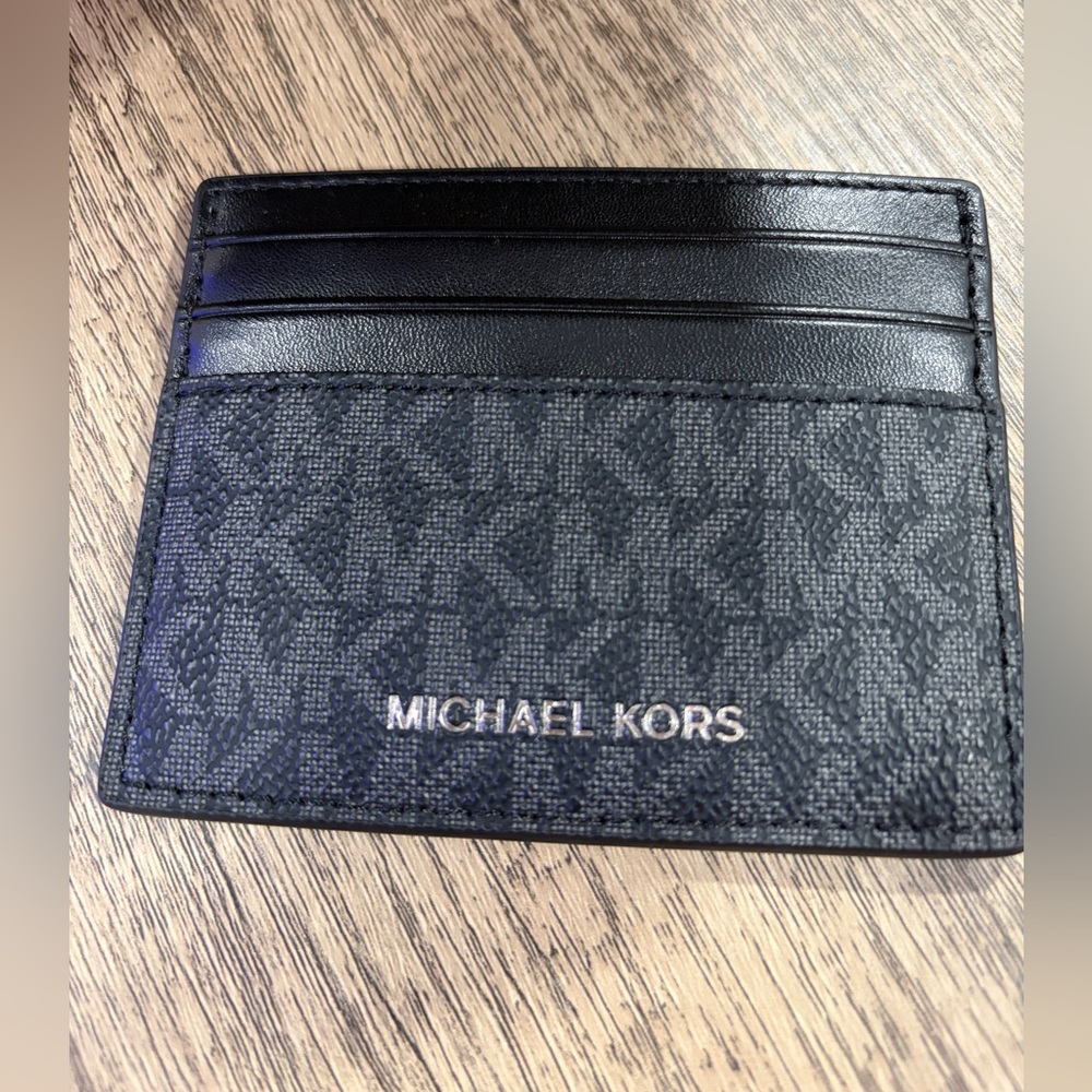 Michael Kors Monogram Black Card Holder